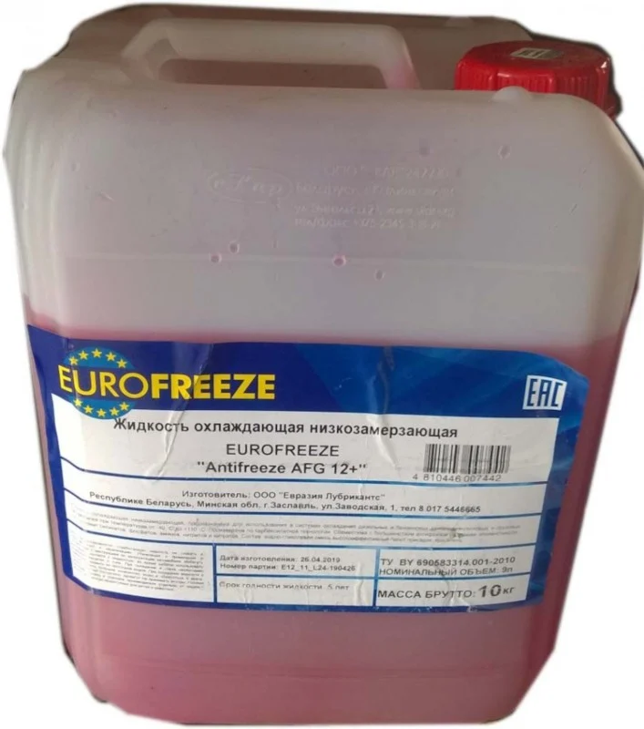 EUROFREEZE Antifreeze AFG12+ 20 кг артикул 56225